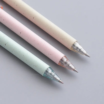12-pack of 0.5mm quick-drying gel pens with push mechanism in assorted colours