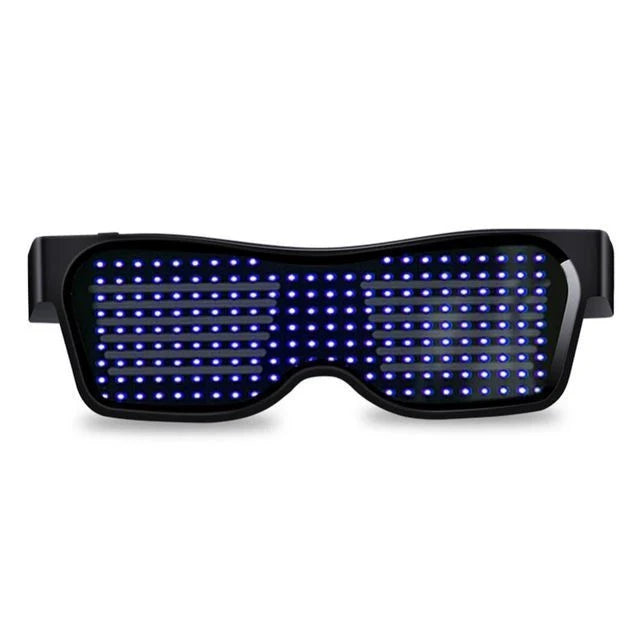 Multicolor LED Glasses with dynamic flashing lights, perfect for parties and events