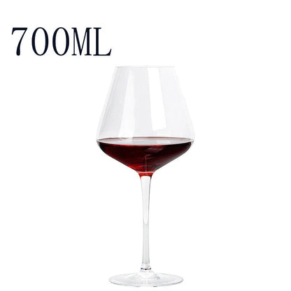 Premium crystal wine decanter with built-in pourer for effortless wine service and enhanced flavor profile