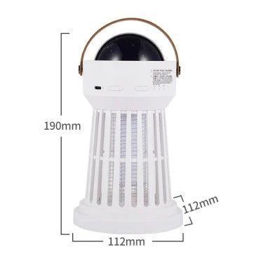 Portable 2-in-1 Electric Mosquito Killer Lamp with Star Ceiling Projection - Eliminate Mosquitoes and Create a Peaceful Ambiance