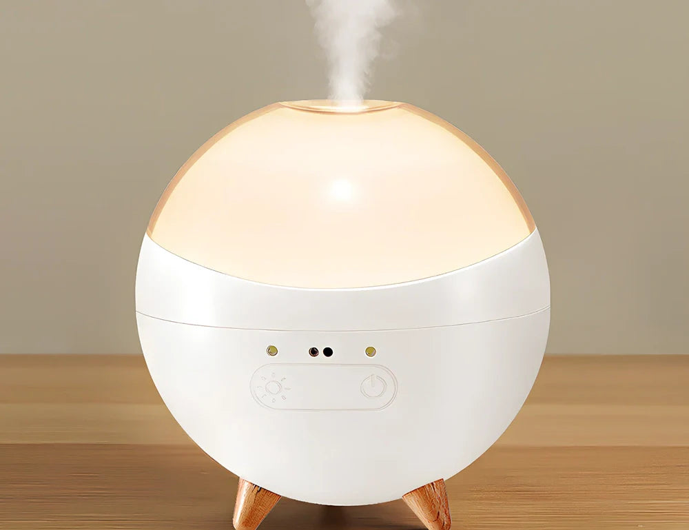 Compact vehicle essential oil diffuser with gesture control, USB plug, and dimmable LED for car humidifying