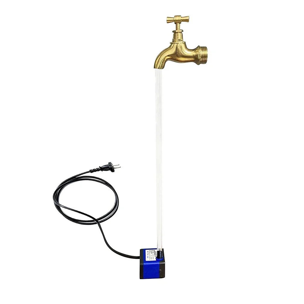 Decorative Outdoor Fountain Kits with LED Lighting and Flowing Water Feature for Garden Decor