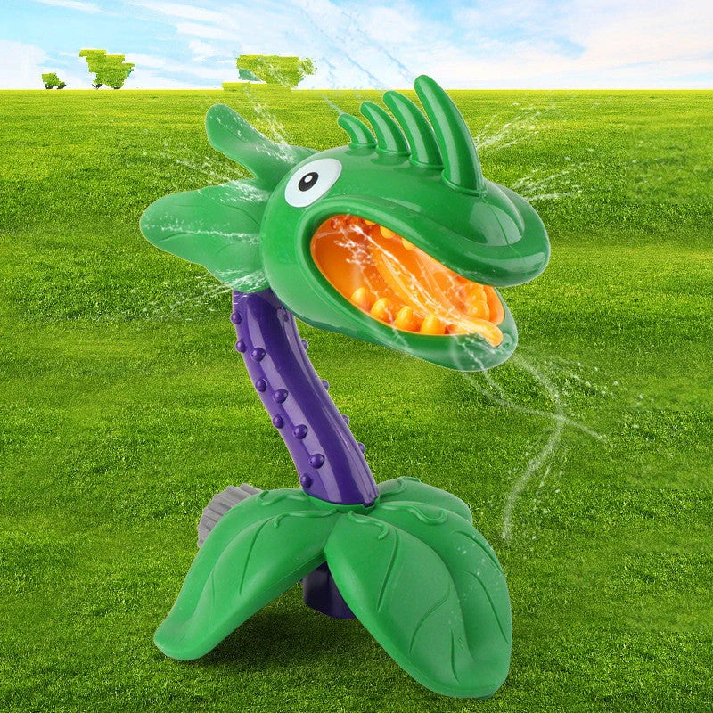Cartoon Sprinkler Water Toy for baby summer play with rotating water spray