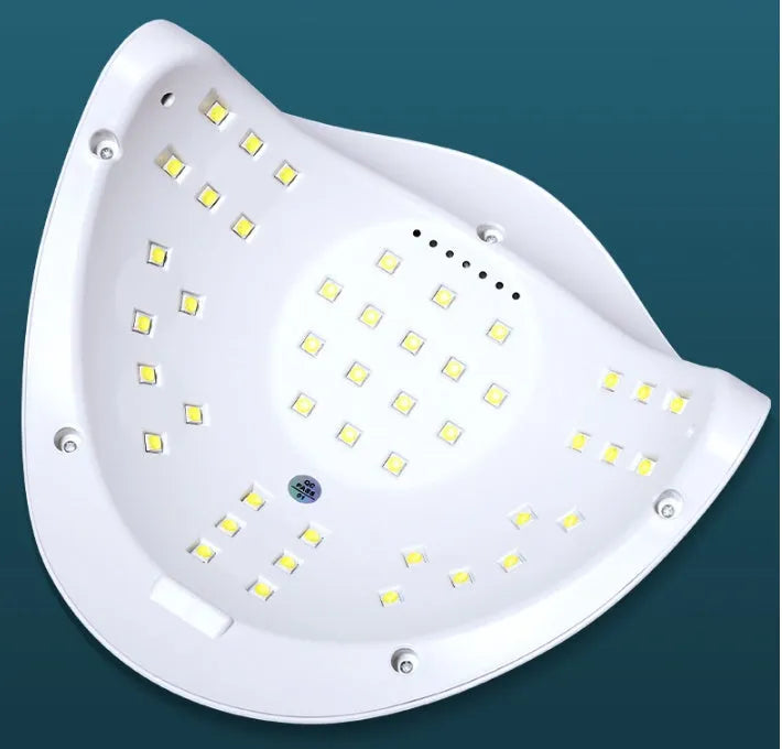 White UV LED gel nail dryer with 45 beads and dual light source display