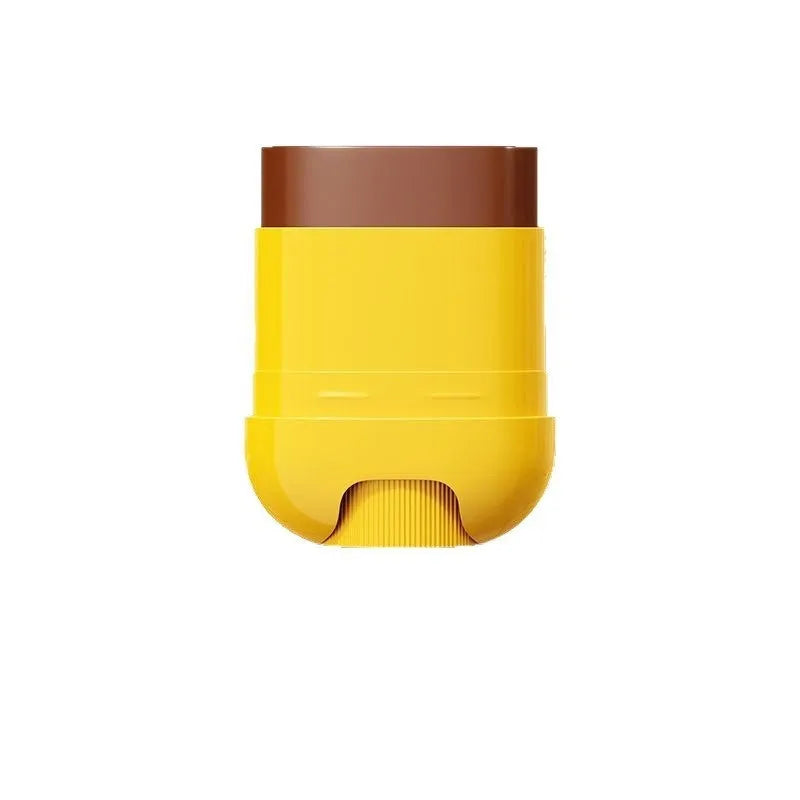 Silicone sunscreen stick in seven colour options including skin colour and brightening shades