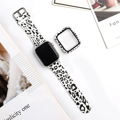 Printed silicone Apple Watch strap replacement band in multiple colours and patterns