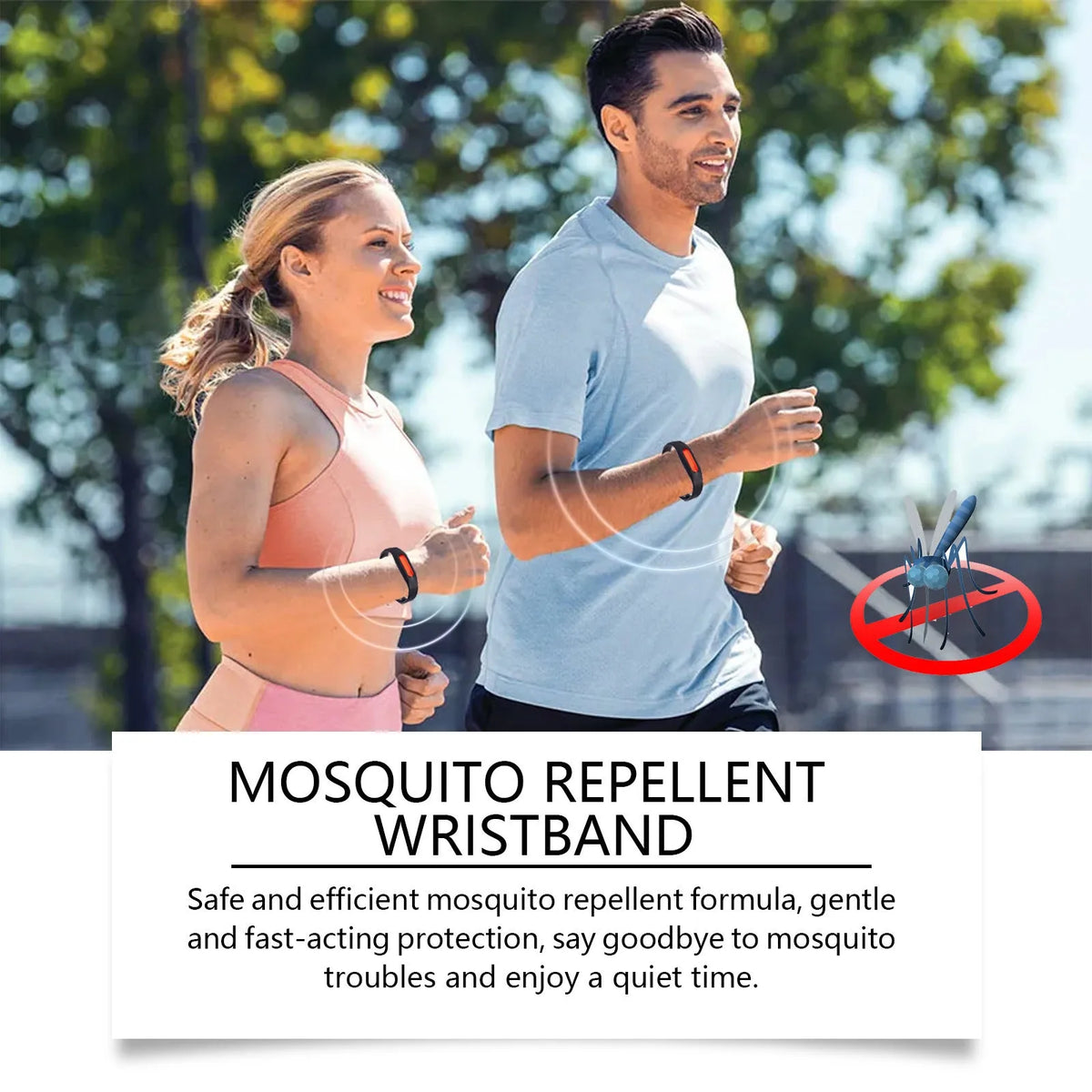 Portable silicone body guard bracelet, single piece, outdoor wristband for makeup and beauty tool use