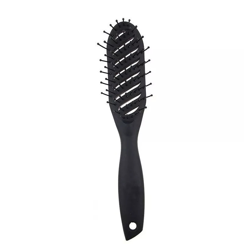 Vent Comb Hairbrush in black, white, pink, or blue with anti-static hollow design