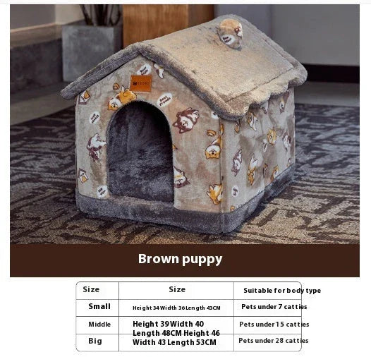 Cozy and Foldable Pet Bed for Dogs and Cats: Premium Synthetic Fur, Self-Warming, and Non-Slip Design