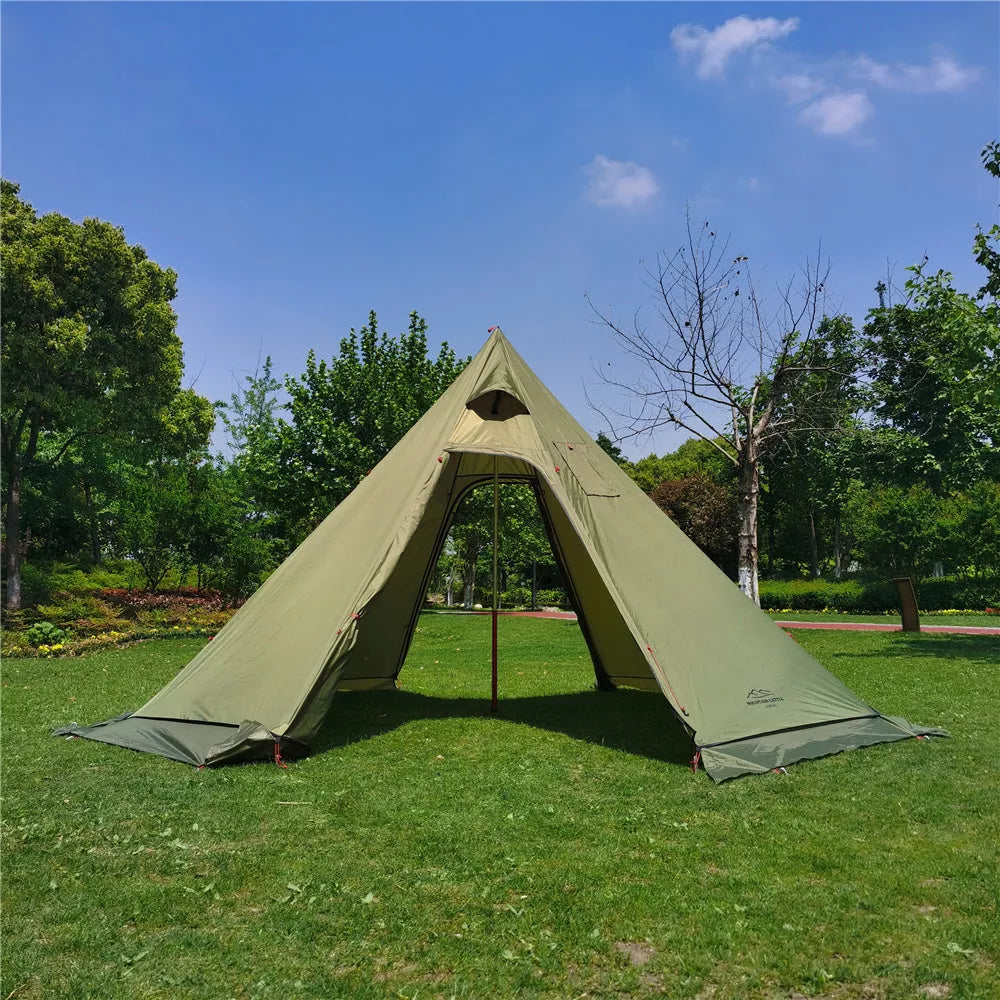 400PRO Winter Snow Skirt Camping Tent with aluminum alloy frame and PU3000mm waterproof rating