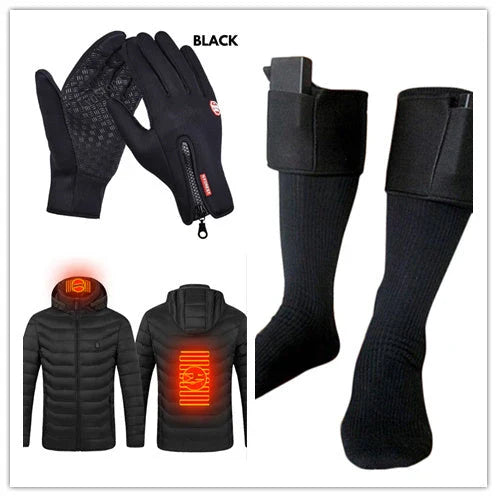 Pair of durable touchscreen-compatible winter riding gloves in various colors