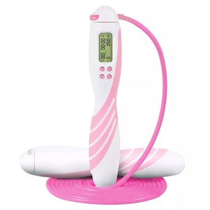 Professional cordless skipping rope with intelligent counter display