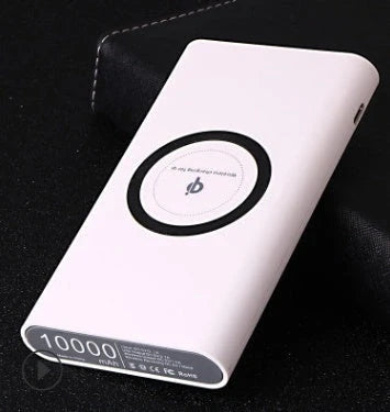 Universal mobile power bank with wireless charging and 10000mAh capacity