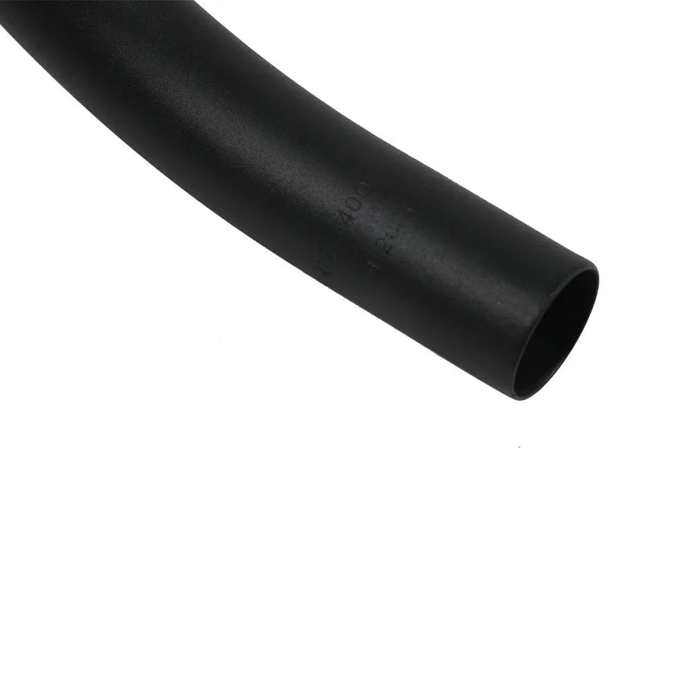 Black aluminium alloy road bike drop handlebar with printed UNO logo showing bend profile