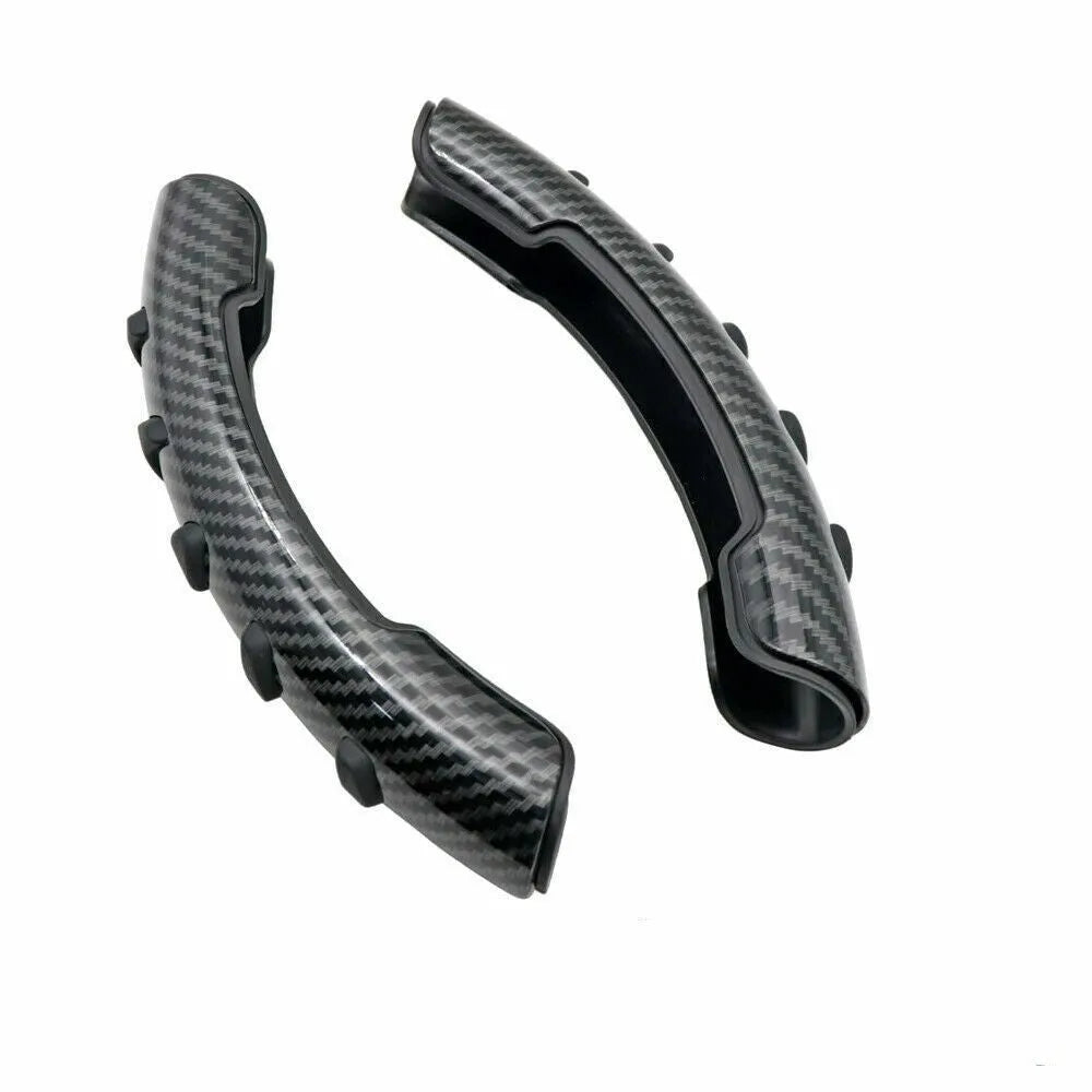 Carbon fibre black steering wheel anti-skid sleeve for 38cm diameter, made from durable fibre material