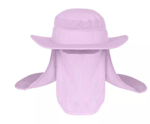 Fisherman's hat with wide brim for sun, water, and UV protection in various colours