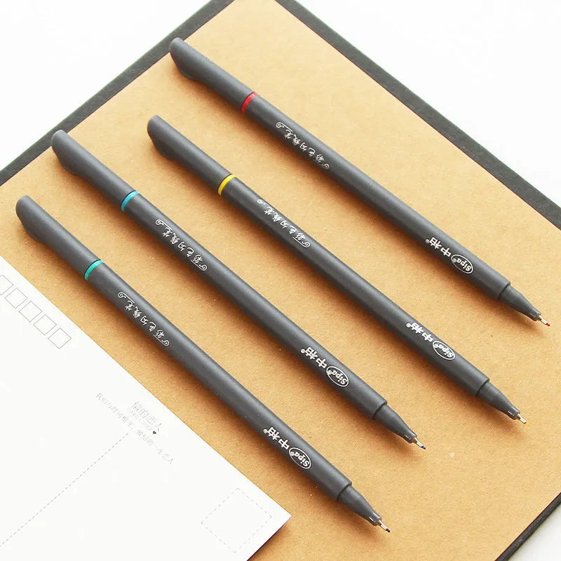 Office drawing stroke syringe colour hook line pen with 0.38mm fine tip for precise architectural drafting, measuring 15.8cm for comfortable handling during mobile broadcasting and detailed technical work