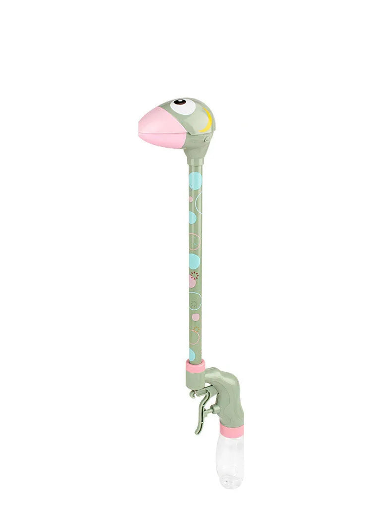 50cm dinosaur water gun for kids in pink, yellow, or blue with push spray function for summer beach and pool play