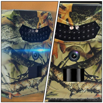 Yellow brown 16MP hunting game camera with infrared night vision and outdoor waterproof rating