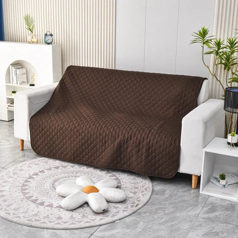 Reversible dog blanket sofa cover in assorted colours protecting furniture