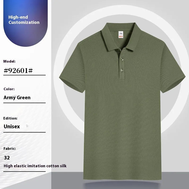 Short sleeve cotton pullover summer work clothes in multiple colours and sizes S to 4XL
