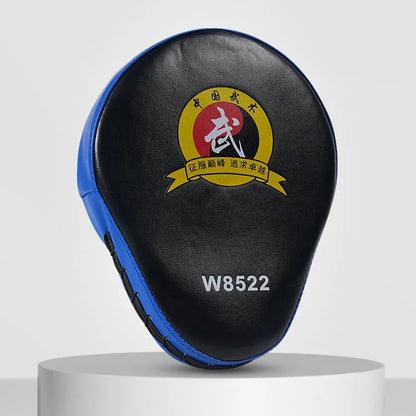 Boxing target punch mitts in curved and flat designs for martial arts training