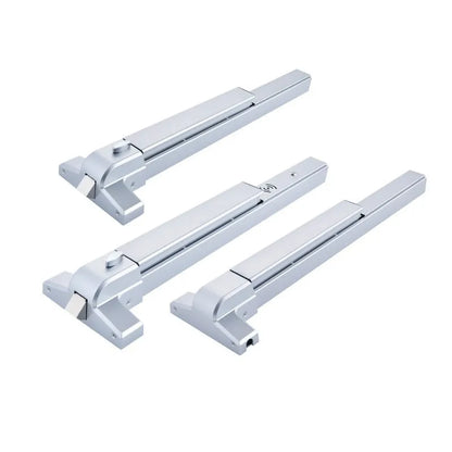 Stainless steel fireproof push lock with external handle for 65cm baked paint doors