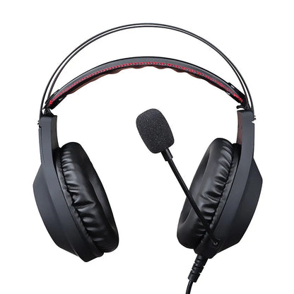 NUBWO N2 black and silver over-ear gaming headset with microphone and volume control.