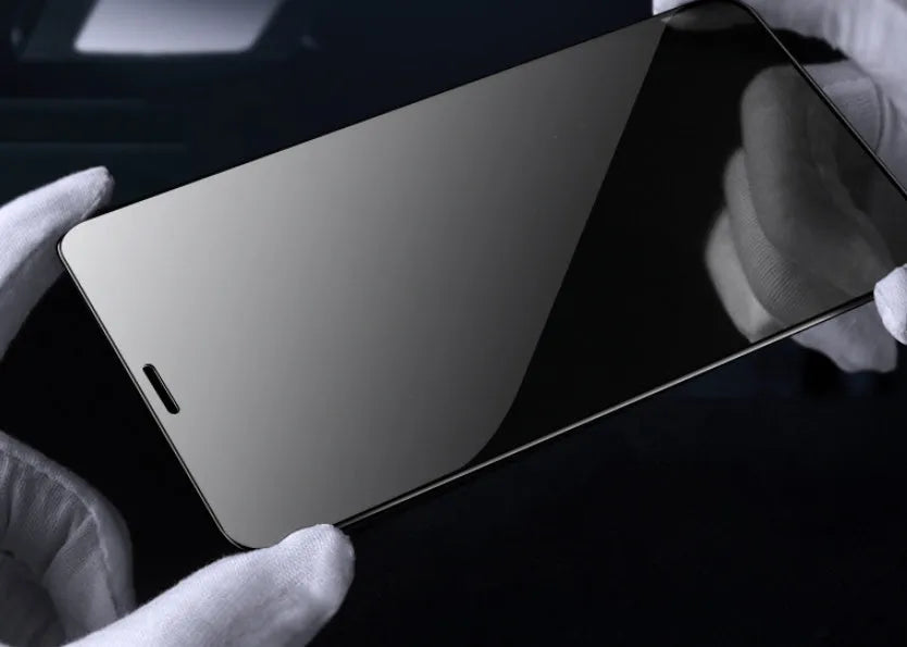 Full coverage tempered glass screen protector for Samsung Galaxy smartphones showing edge-to-edge design