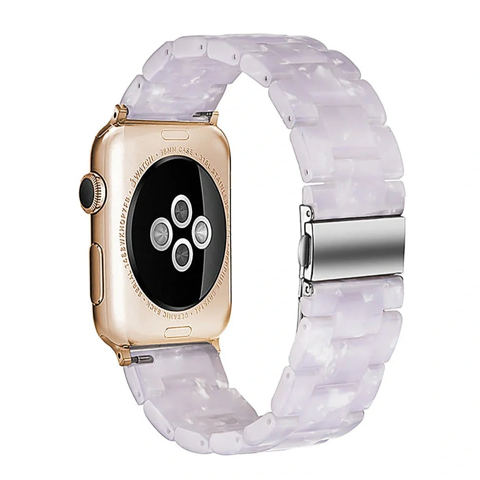 Apple Resin Slim Watch Band in multiple colours showing lightweight 35g construction and compatibility with Apple Watch