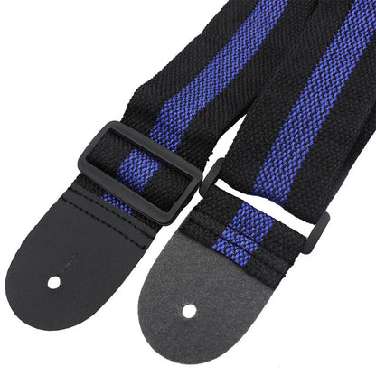 Woven crossbody strap for guitars and ukuleles in multiple colours with adjustable length
