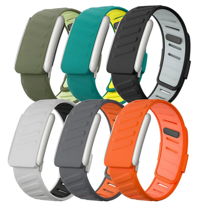 Whoop 50 One Peak MG replacement wristband in multiple colour options including black, green, orange and grey