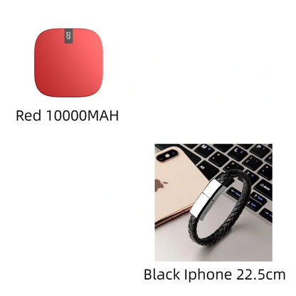 10000mAh mini power bank with digital display showing battery percentage