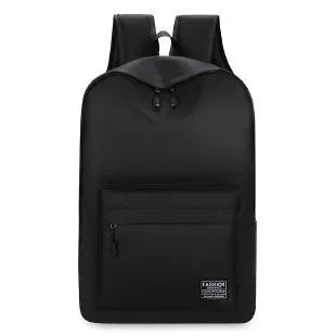 Large black Oxford cloth sports backpack with curved shoulder straps and USB charging port.