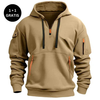 Stylish Hooded Pullover Sweatshirt in Various Colors for Men and Women - Premium Polyester Comfort and Modern Design