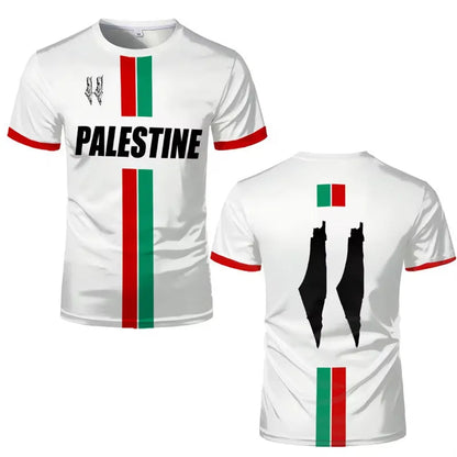 Black 3D printed football T-shirt with stereo pattern on spandex fabric, showing half-sleeve design and regular fit