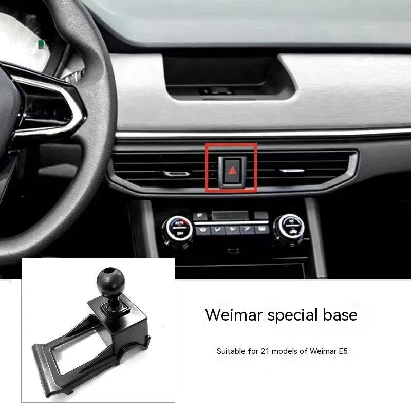 GOODWAY car dashboard mobile phone holder with 360-degree rotating head on a single base mount.