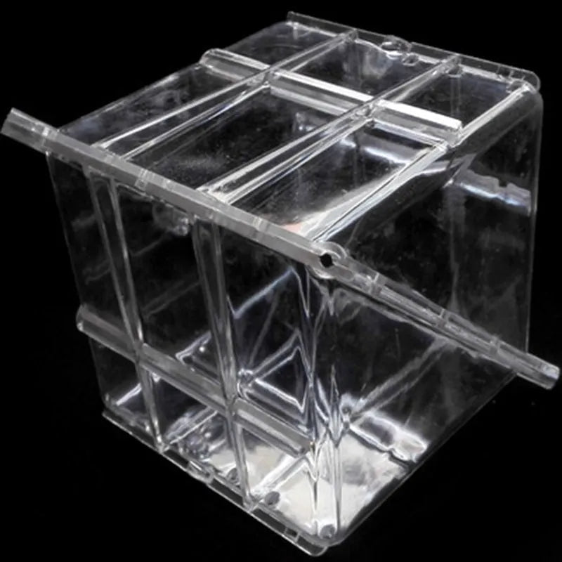 Transparent square plastic watermelon growth mould measuring 13cm for shaping fruits