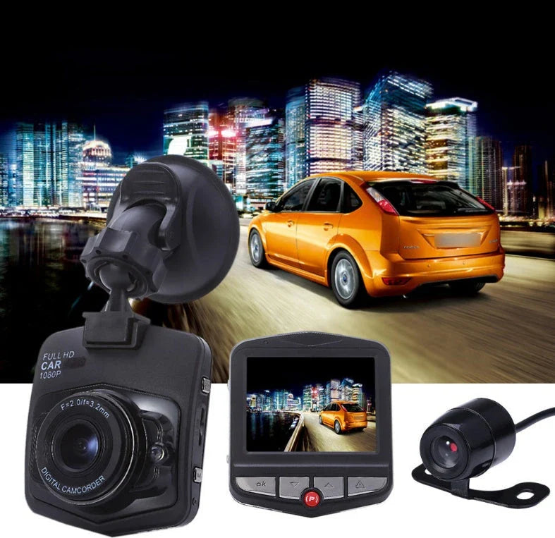 Compact 1080P Dash Cam with Night Vision, G-Sensor, and Wide-Angle Lens