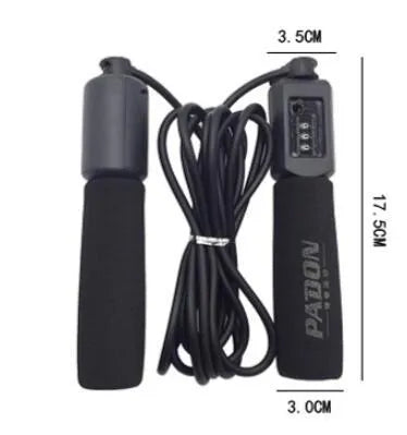 Adjustable 3 metre fitness skipping rope with foam handles in multiple colour options