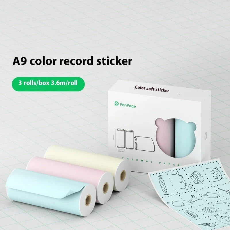 Compact Bluetooth thermal printer for instant photo printing, with wireless connectivity and customizable templates