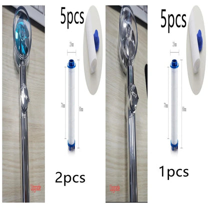 Turbo Propeller Shower Head with 360° fan extension and holder for a luxurious shower experience