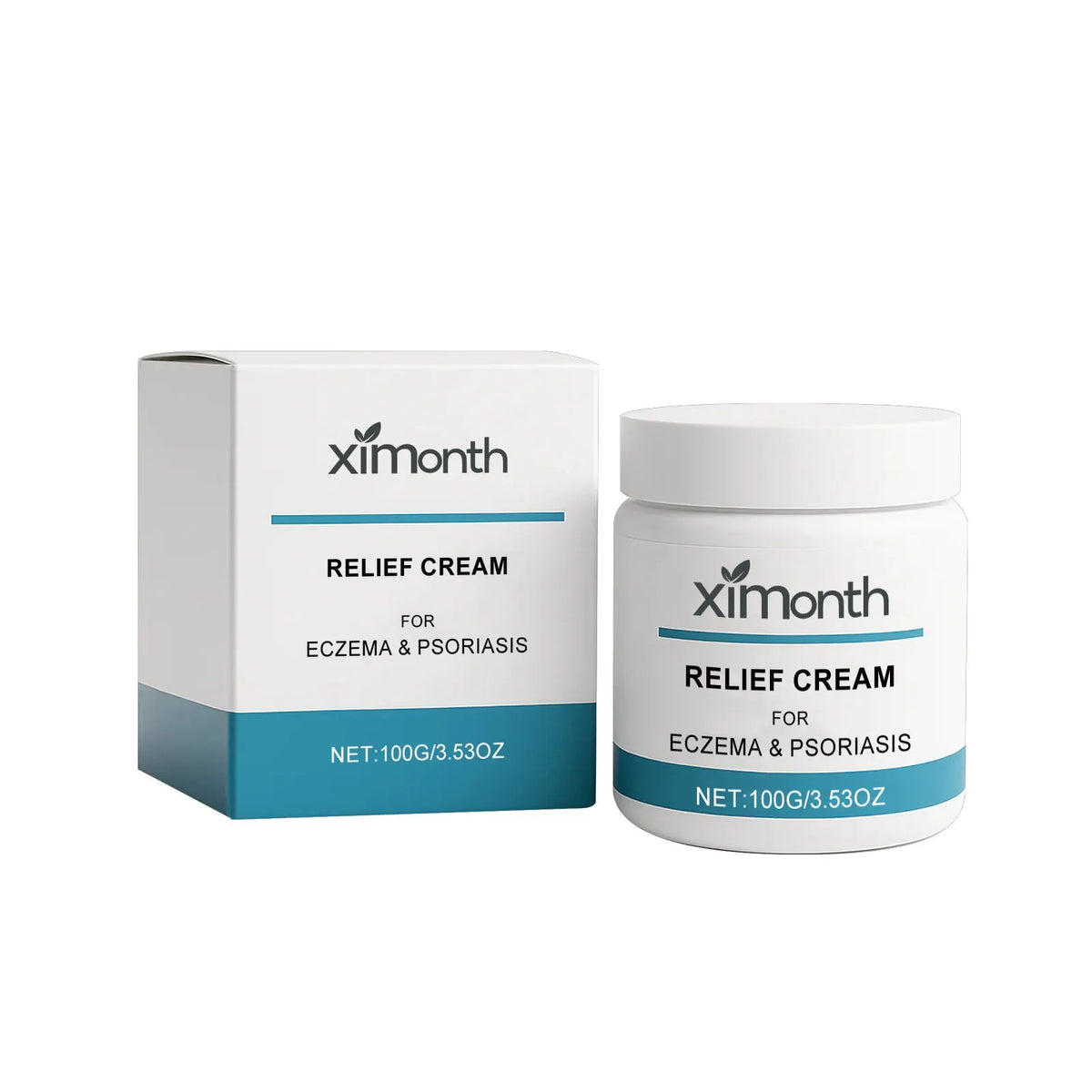 100g skin care cream tub with mint leaf, mugwort root and Sophora flavescens root for daily gentle moisturising