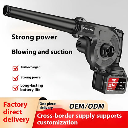 Rechargeable hair dryer lithium blower, 21V, 40000r speed, 4.0ah battery, EU plug, 30 cm x 13 cm x 15.5 cm