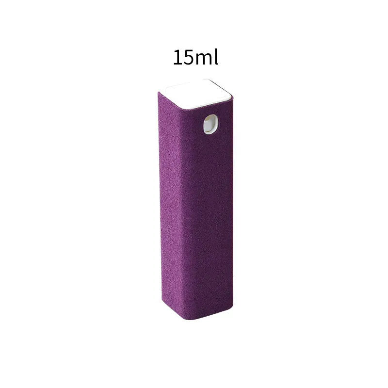 15ml portable 2-in-1 integrated phone screen cleaner spray case, no cleaning liquid included