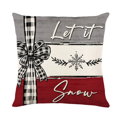 Festive Christmas cushion cover with vibrant holiday-themed design, perfect for adding cozy, seasonal charm to any home.