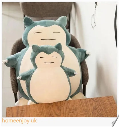 Snorlax Anime Plush Toy - A soft, cuddly Pokémon figure with a charming expression and vibrant colours