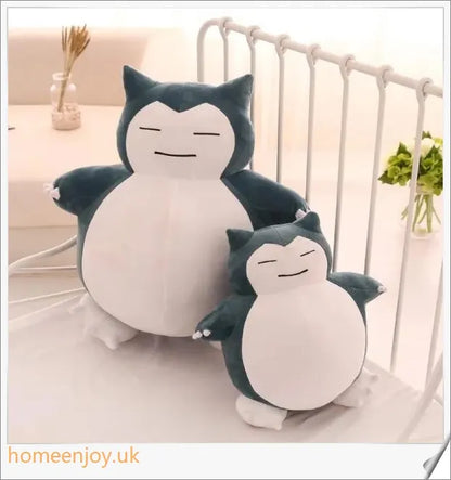 Snorlax Anime Plush Toy - A soft, cuddly Pokémon figure with a charming expression and vibrant colours