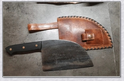 High-quality Serbian Almazan Chef Knife made with premium carbon steel for exceptional wear resistance and toughness