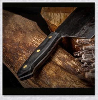 High-quality Serbian Almazan Chef Knife made with premium carbon steel for exceptional wear resistance and toughness